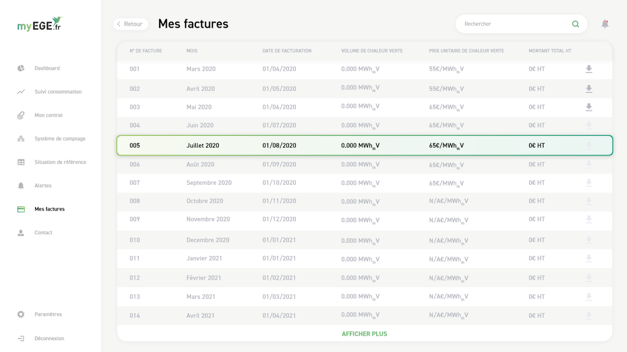 Mes factures